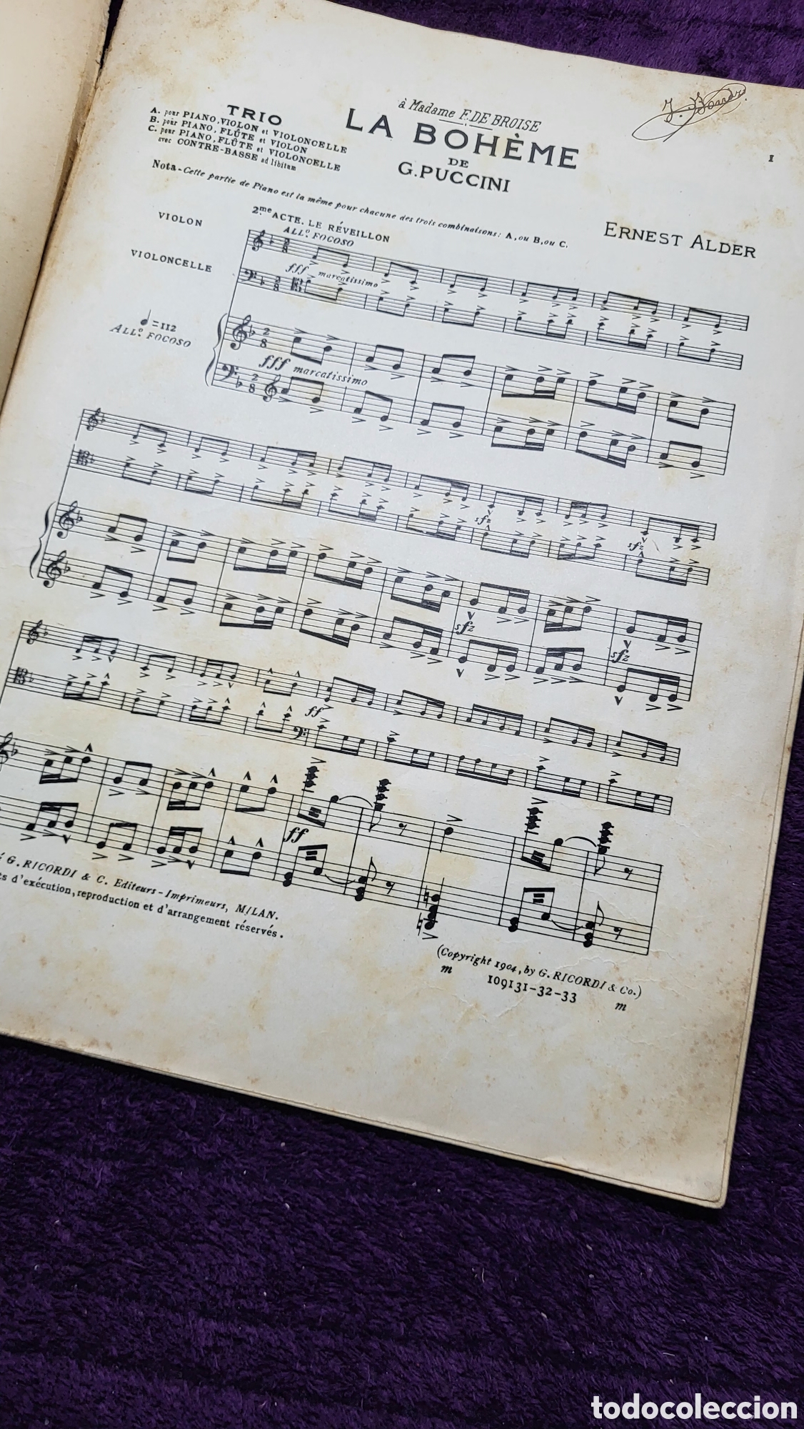Libros de segunda mano: Partitura La Boheme - Foto 2