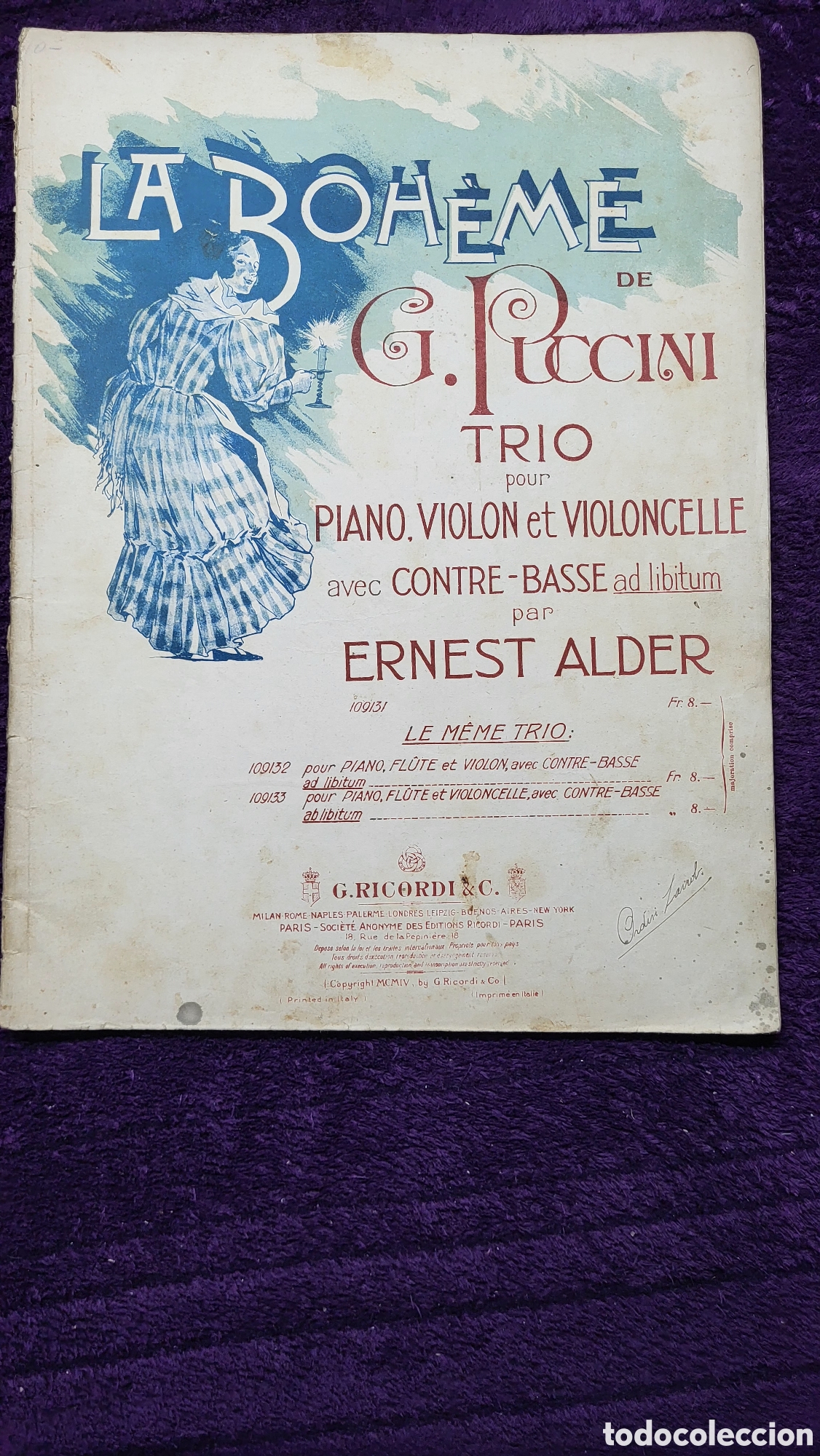 Libros de segunda mano: Partitura La Boheme - Foto 1