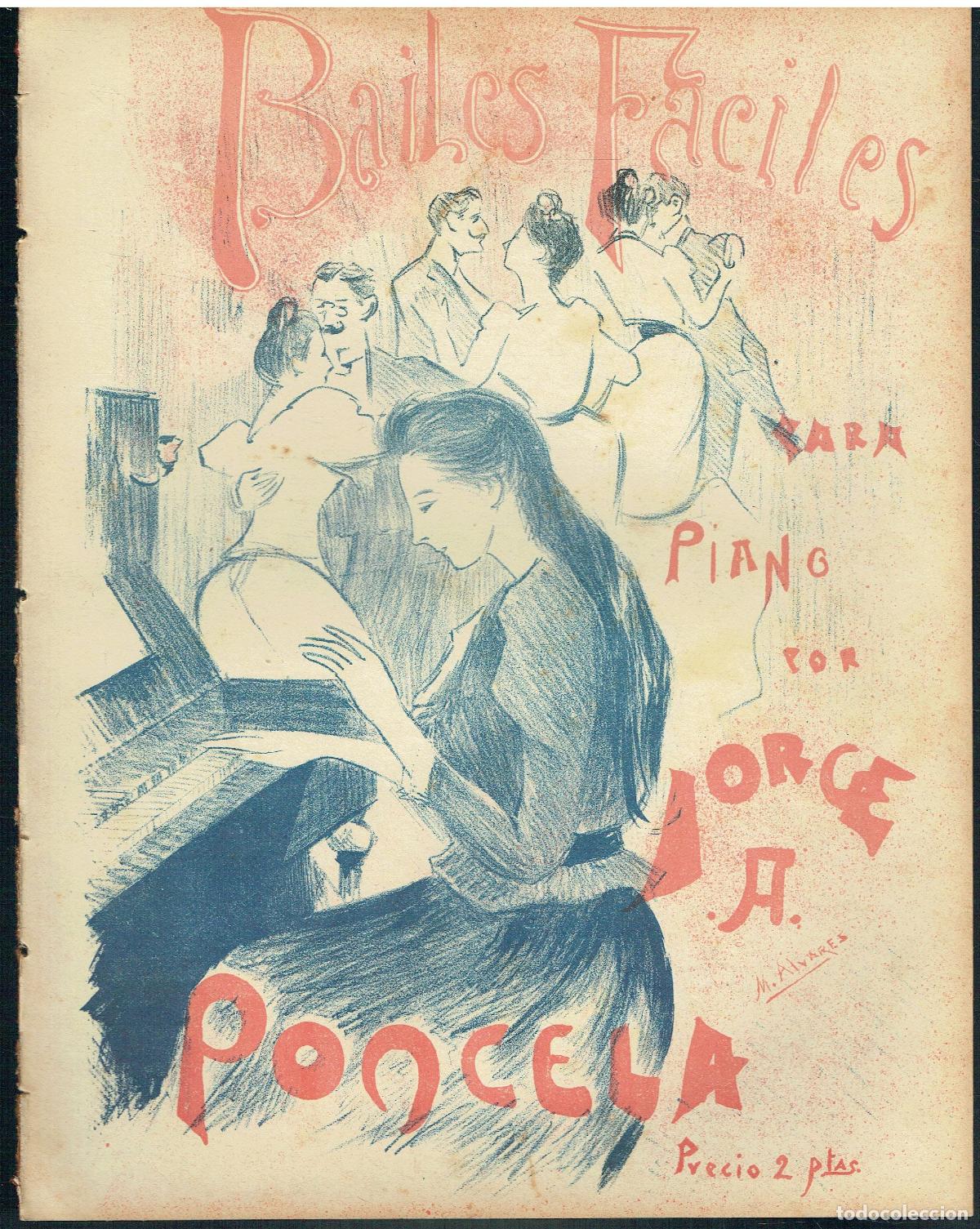 Libros de segunda mano: Jorge A. Poncela - Bailes faciles. (Partituras)