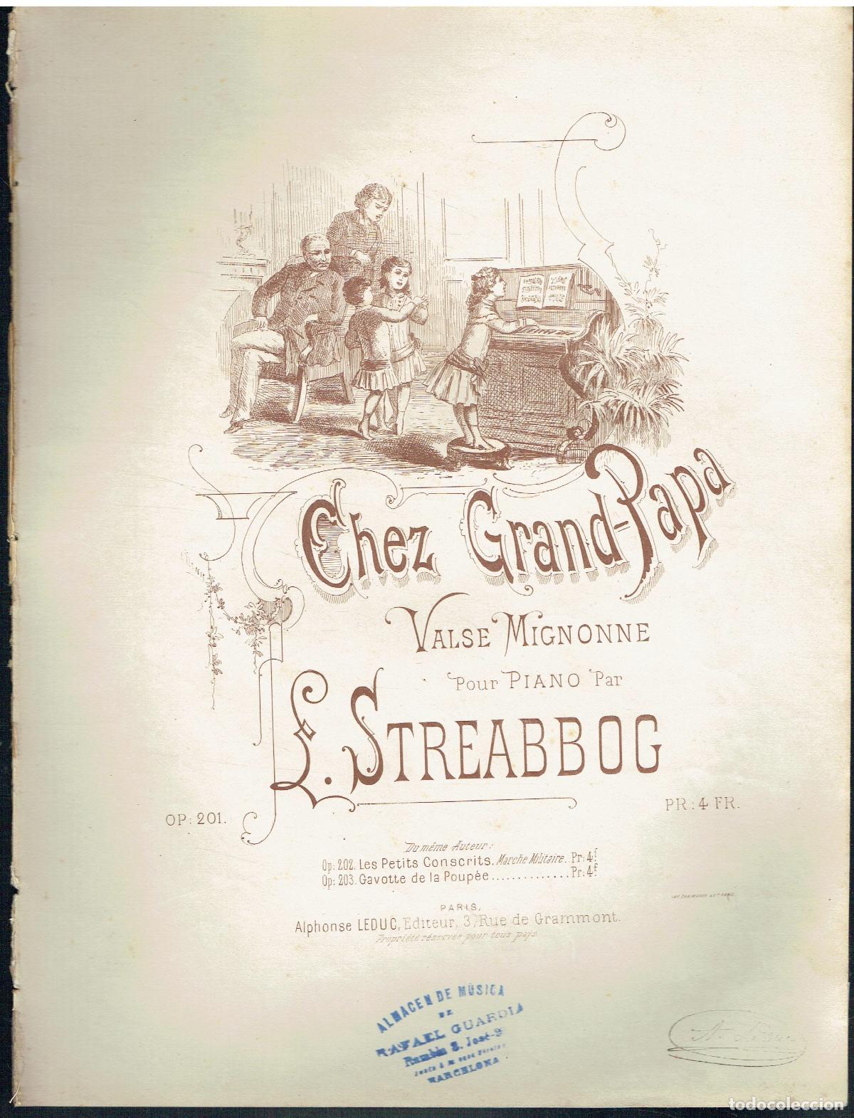 Libros de segunda mano: L. Streabbog - Chez Grand-Papa. (Partitura)