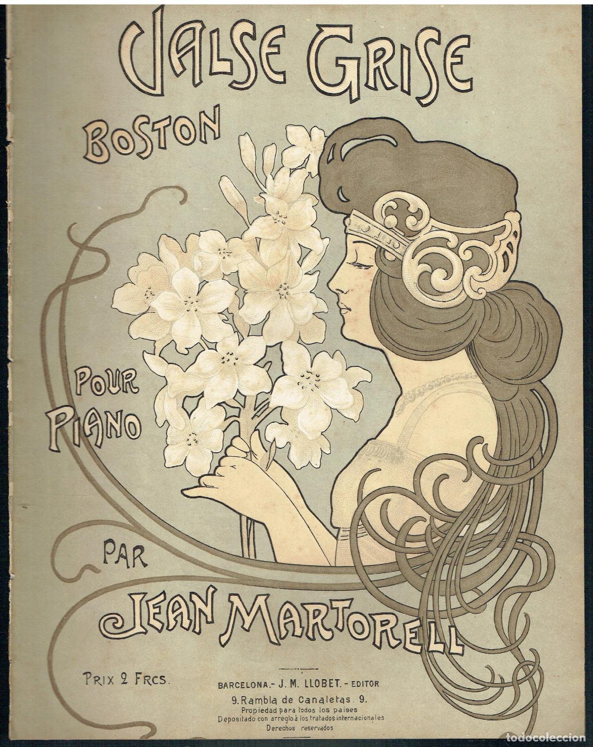 Libros de segunda mano: Jean Martorell - Valse Grise Boston. (Partitura)