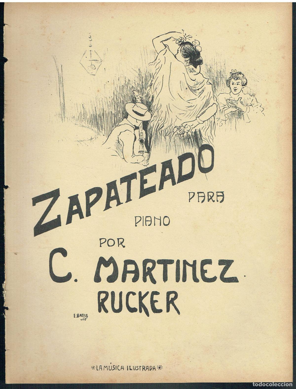Libros de segunda mano: C. Mart&iacute;nez Rucker - Zapateado. (Partitura)