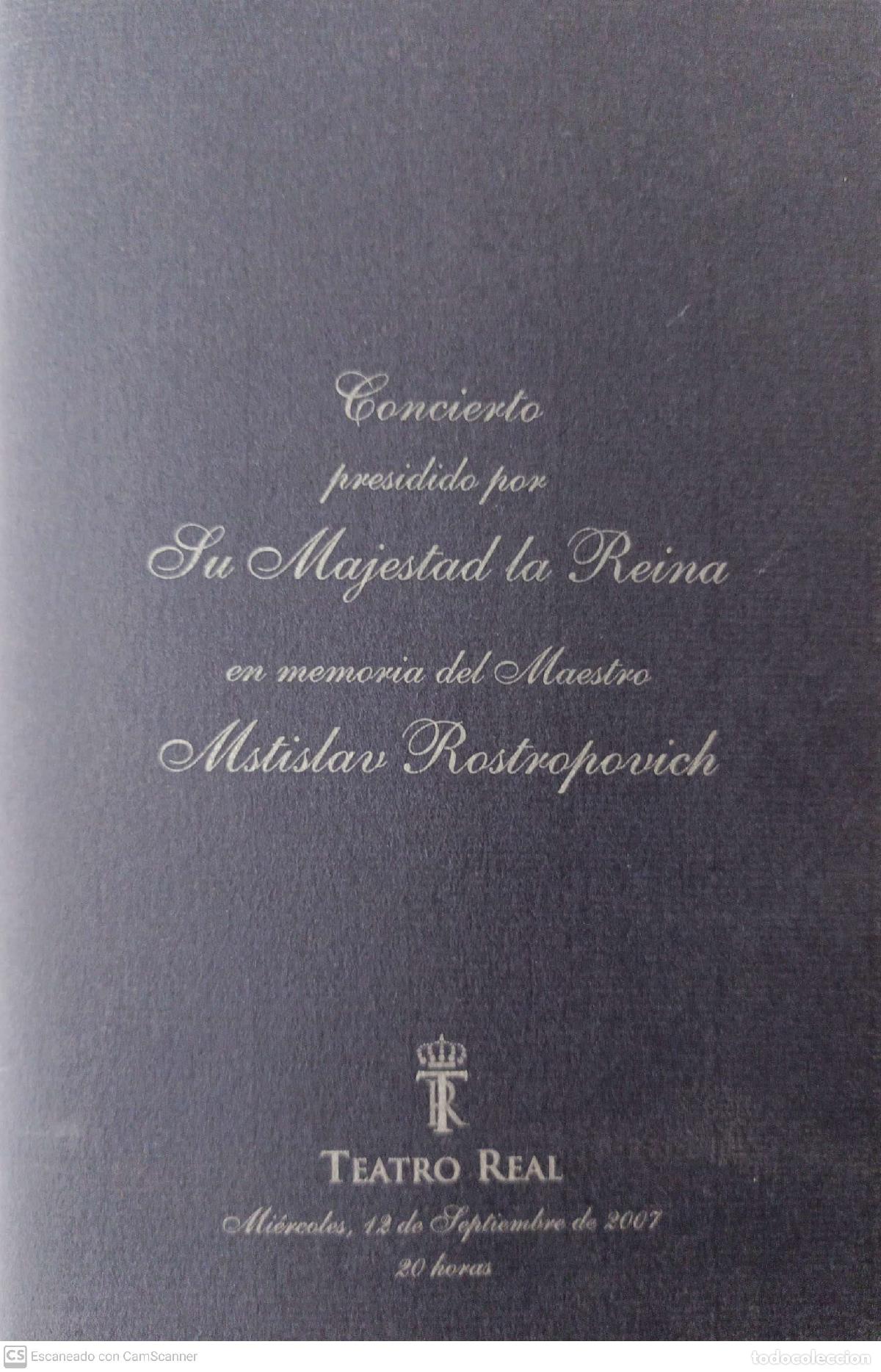 Libri di seconda mano: Concierto presidido por Su Majestad La Reina en memoria del Maestro Mstislan Rostropovich - No defin