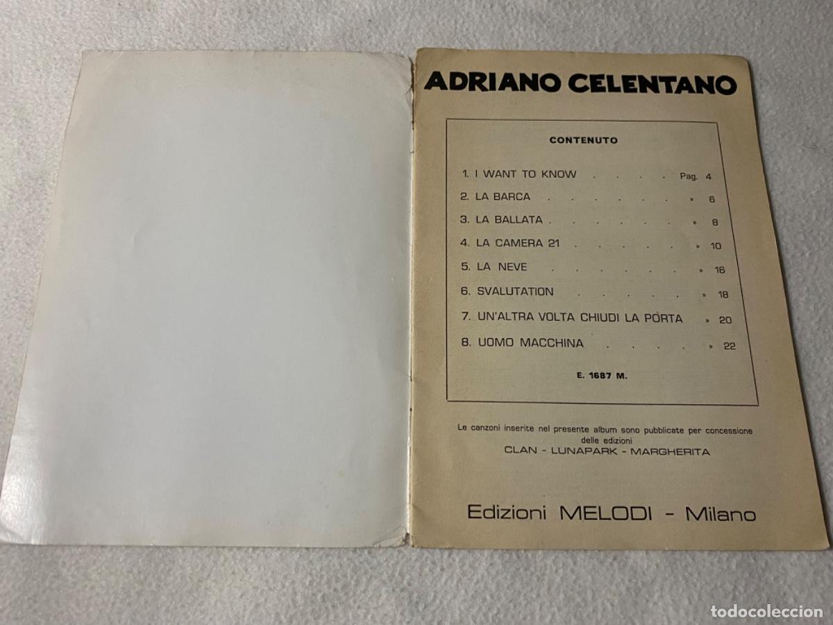 Libros de segunda mano: ADRIANO CELENTANO - EDITRICE - LIBRO DE PARTITURAS - Foto 3