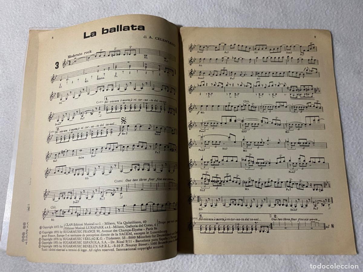 Libros de segunda mano: ADRIANO CELENTANO - EDITRICE - LIBRO DE PARTITURAS - Foto 5