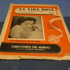 Libros de segunda mano: ARKANSAS1980 ESTADO DECENTE MUSICA PARTITURA CANCIONES DEL MUNDO LA VIDA ROSA PARTE ABAJO ROTA