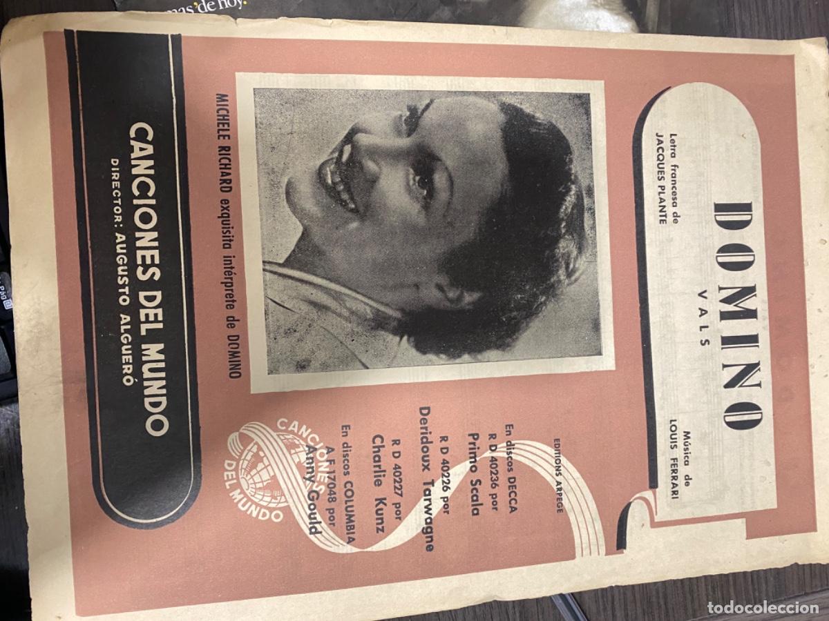 Second hand books: ARKANSAS1980 ESTADO DECENTE MUSICA HOJA PARTITURAS DEL VALS DOMINO CANCIONES DEL MUNDO