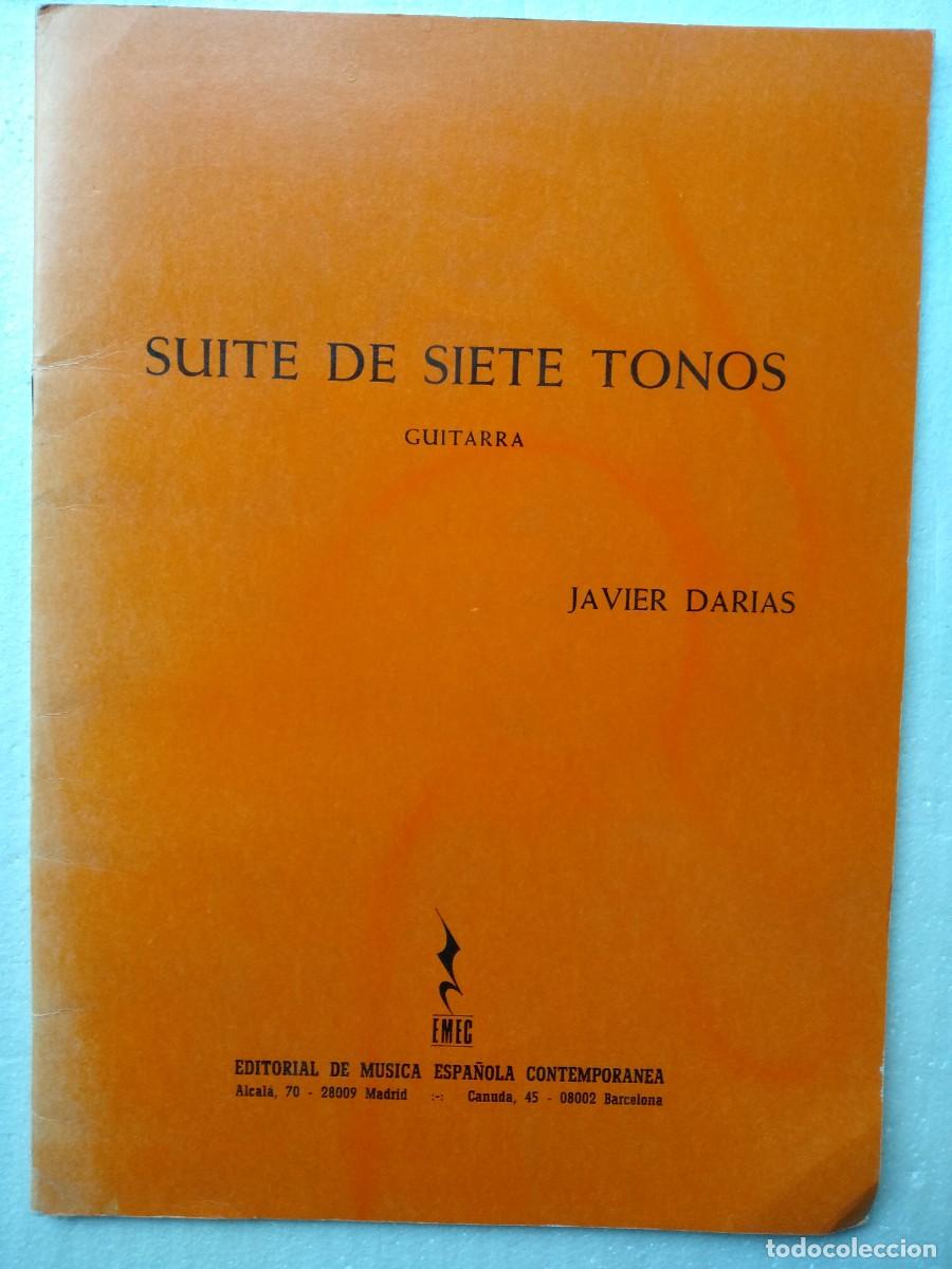 Libri di seconda mano: DARIAS,, suite de siete tonos, guitarra,, folio Tapa blanda buen estado