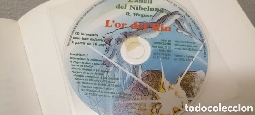 Libros de segunda mano: Lor del Rin. &Ograve;pera + Conte + 2 Cds Wagner - Foto 3