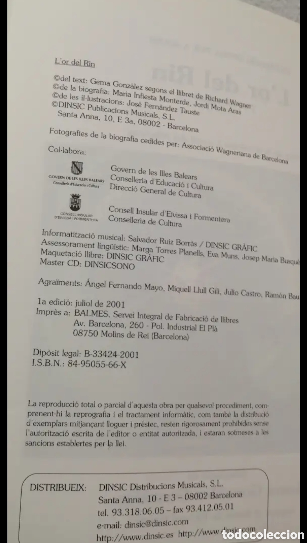 Libros de segunda mano: Lor del Rin. &Ograve;pera + Conte + 2 Cds Wagner - Foto 5
