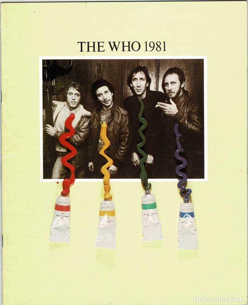 Libros de segunda mano: The Who 1981 Tour. Programa gira - Foto 1