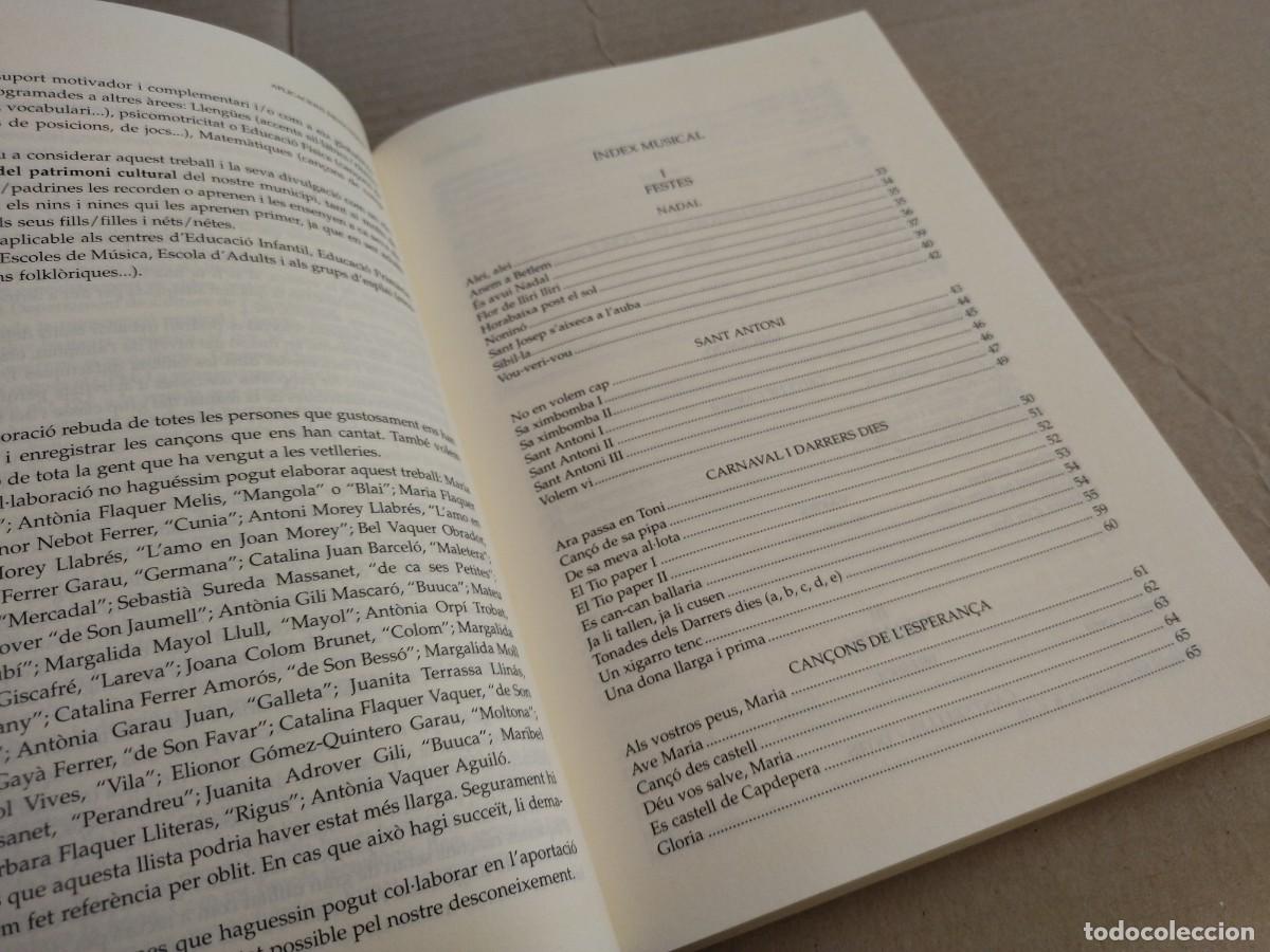 Libros de segunda mano: LA CAN&Ccedil;O TRADICIONAL A CAPDEPERA. MALLORCA, 2003. - Foto 6