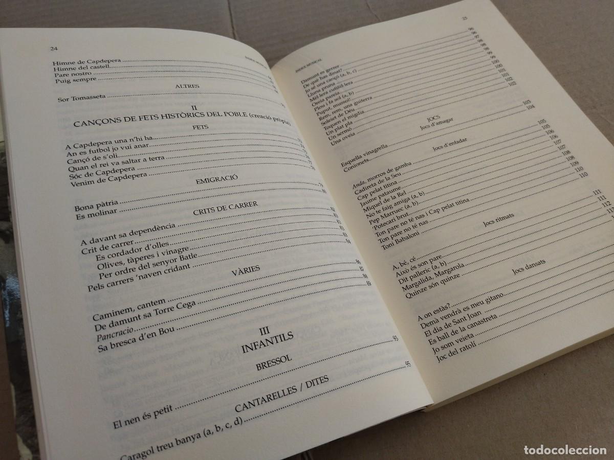 Libros de segunda mano: LA CAN&Ccedil;O TRADICIONAL A CAPDEPERA. MALLORCA, 2003. - Foto 7
