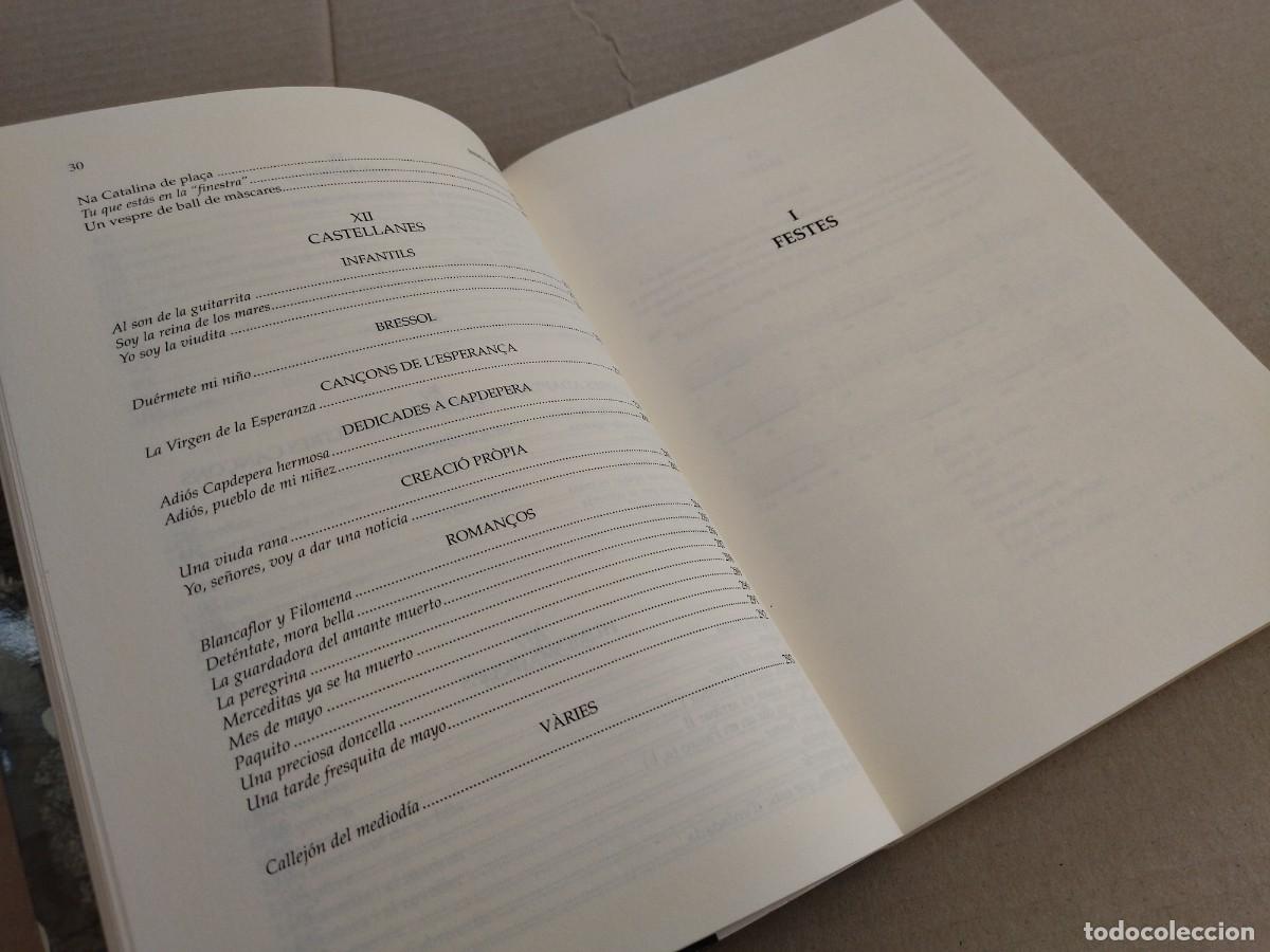 Libros de segunda mano: LA CAN&Ccedil;O TRADICIONAL A CAPDEPERA. MALLORCA, 2003. - Foto 10