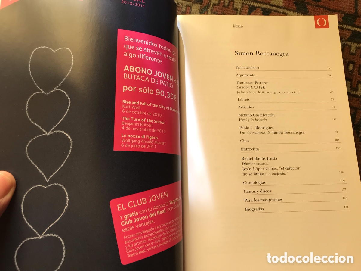 Libros de segunda mano: Simon Boccanegra. Teatro Real. &Oacute;pera. Giuseppe Verdi. - Foto 3