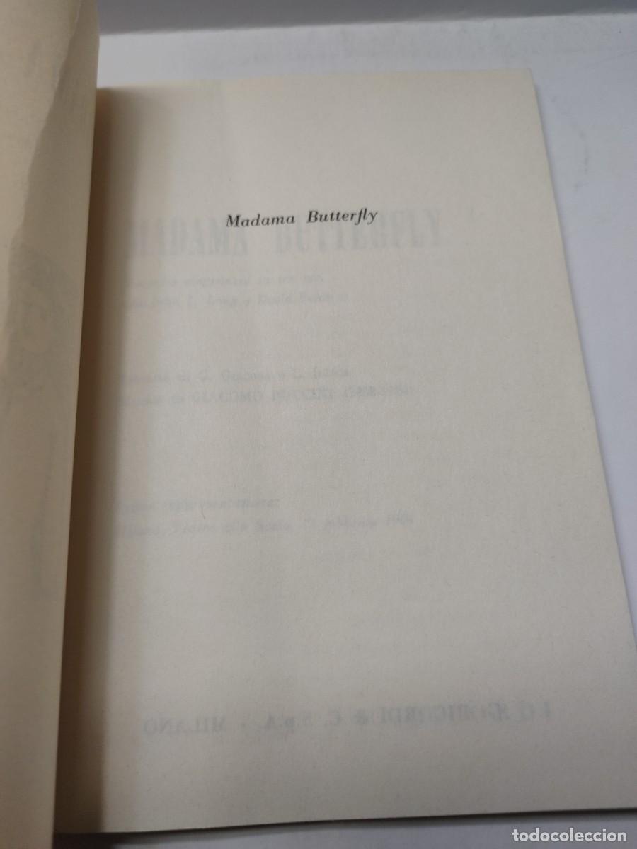 Libros de segunda mano: Libro OPERA - MADAMA BUTTERFLY - PUCCINI - 1978 - Foto 2