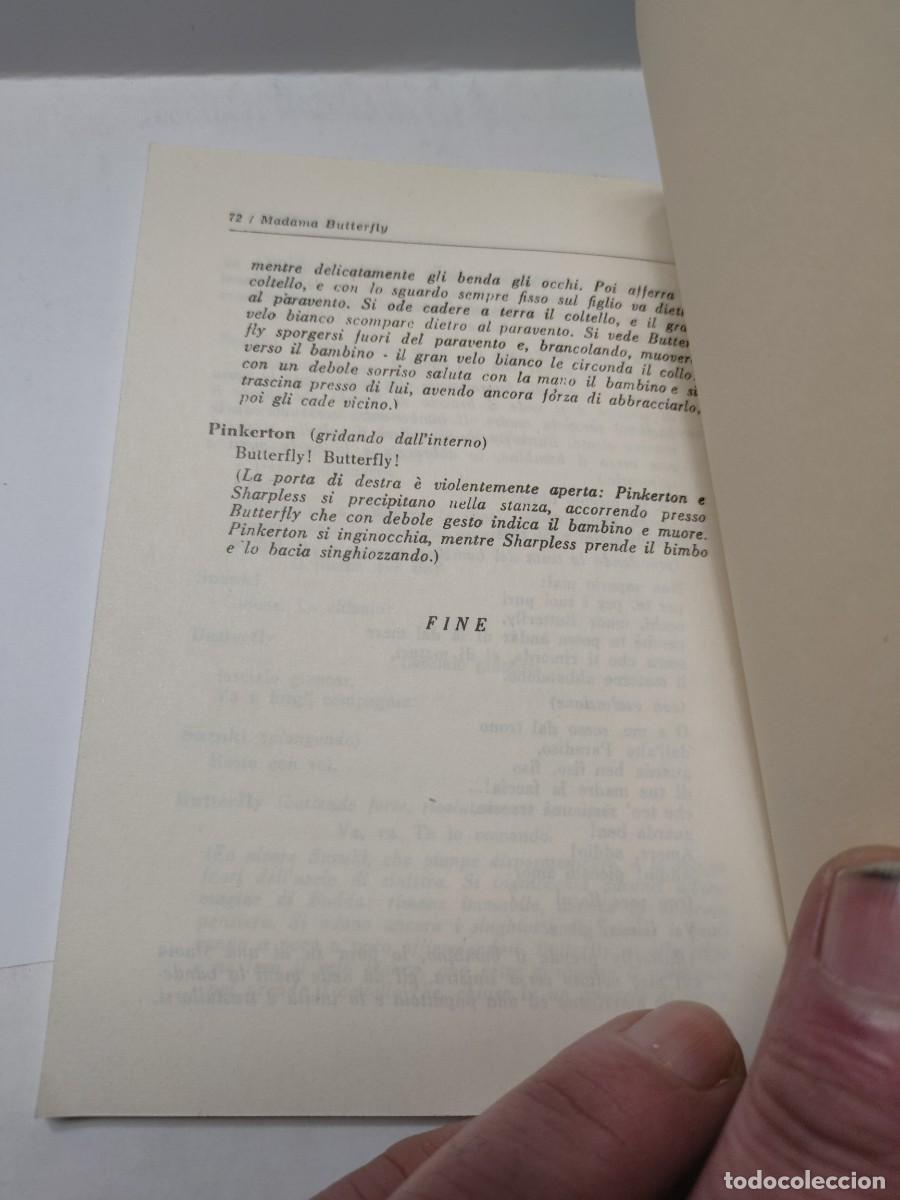 Libros de segunda mano: Libro OPERA - MADAMA BUTTERFLY - PUCCINI - 1978 - Foto 4