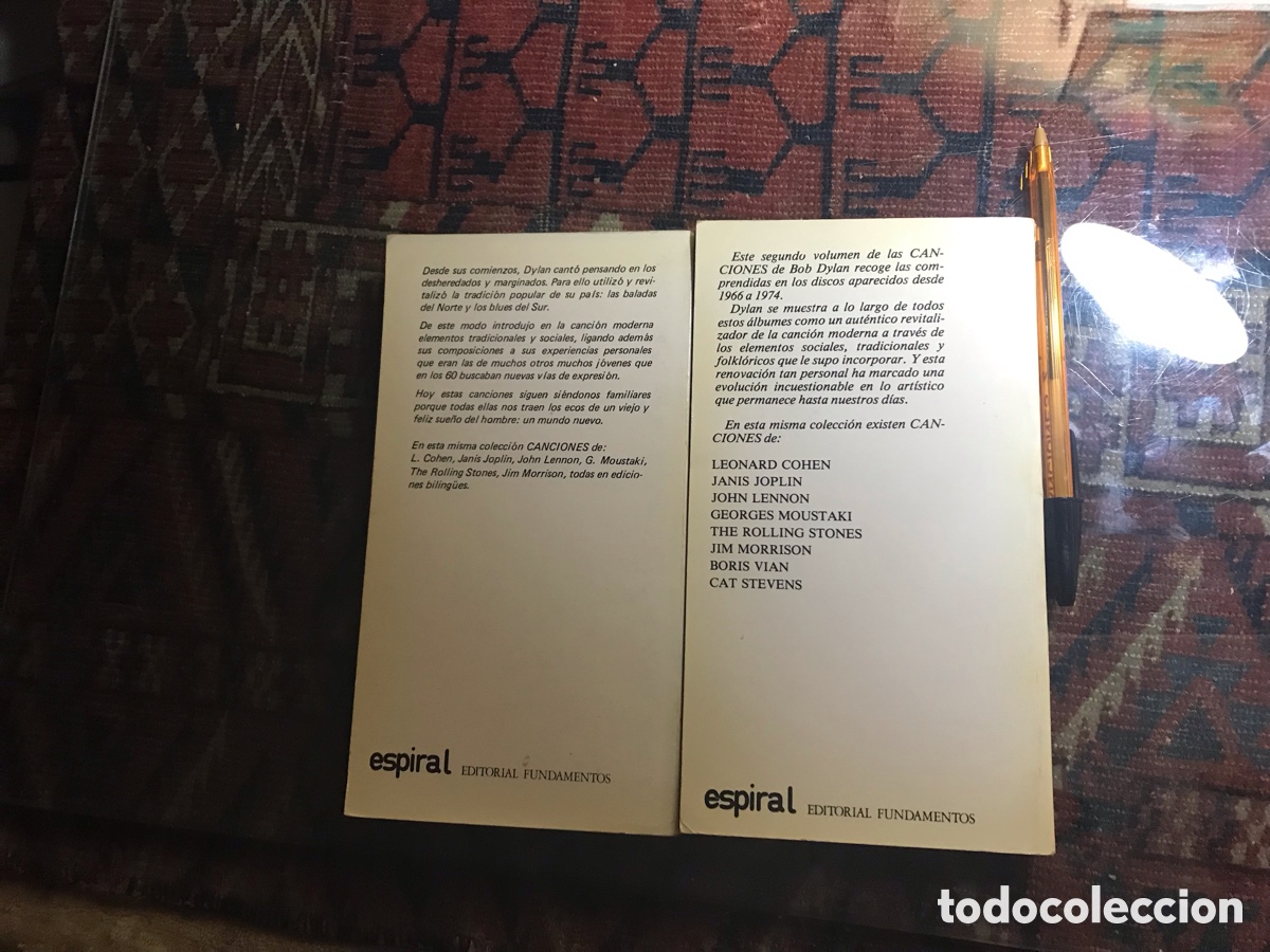 Libros de segunda mano: Dylan. Canciones 1 y 2. Espiral - Foto 2