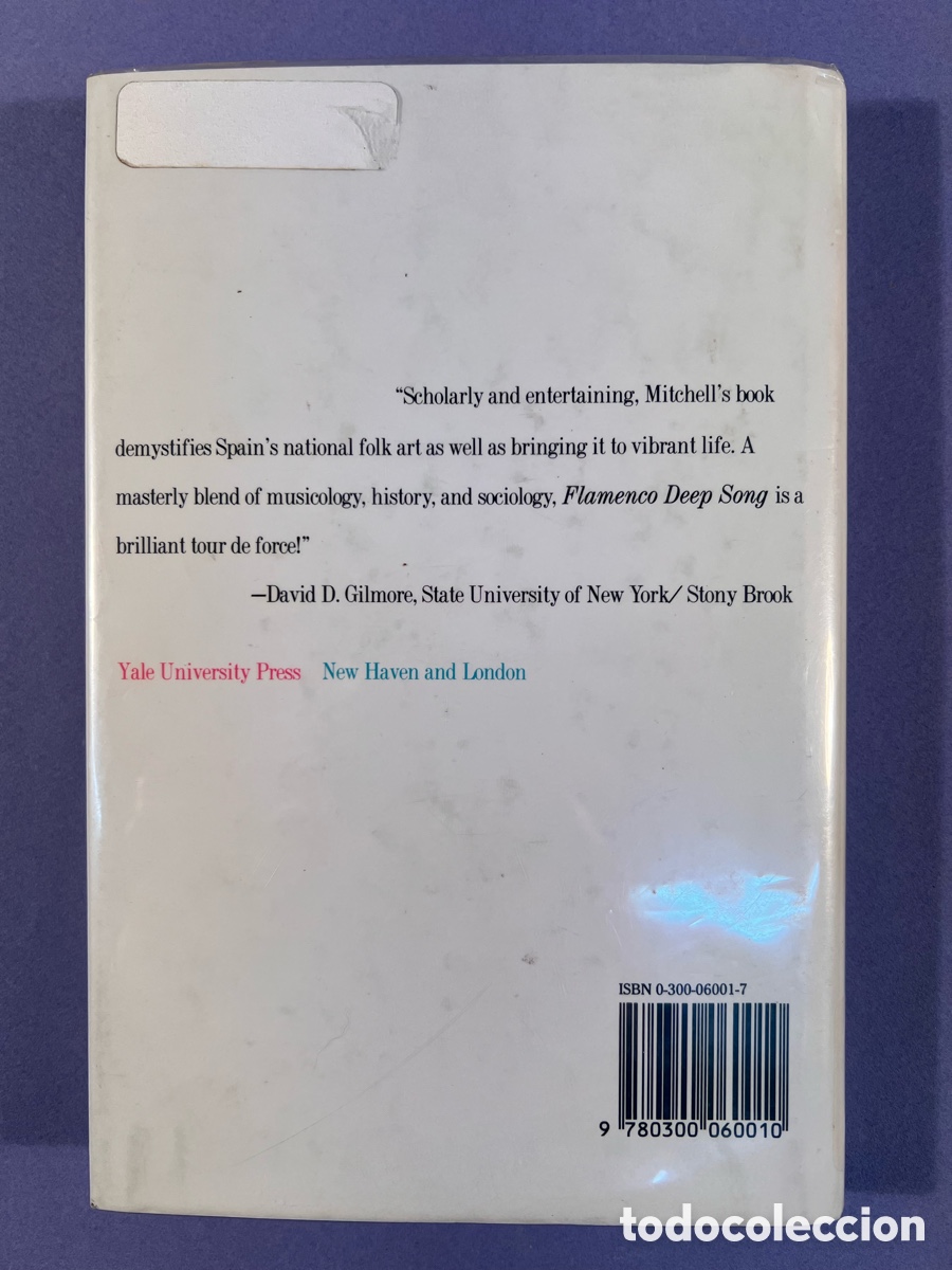 Libros de segunda mano: Flamenco Deep Song - Timothy Mitchell - hardback - 1994 - Foto 3