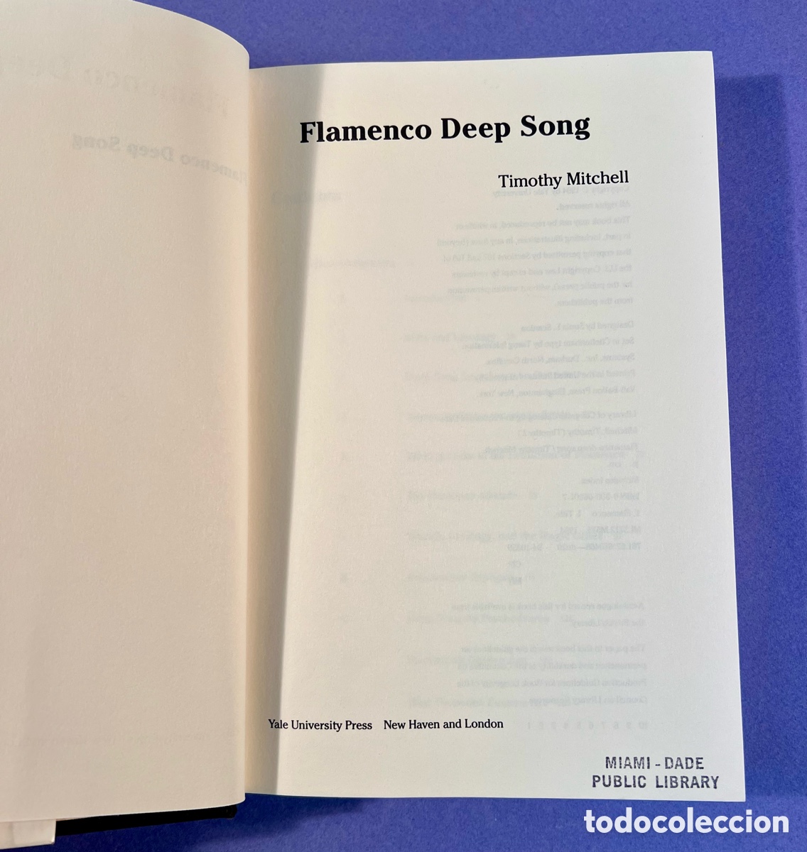 Libros de segunda mano: Flamenco Deep Song - Timothy Mitchell - hardback - 1994 - Foto 5