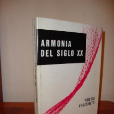 Libros de segunda mano: ARMONIA DEL SIGLO XX - VINCET PERSICHETTI - REAL MUSICAL
