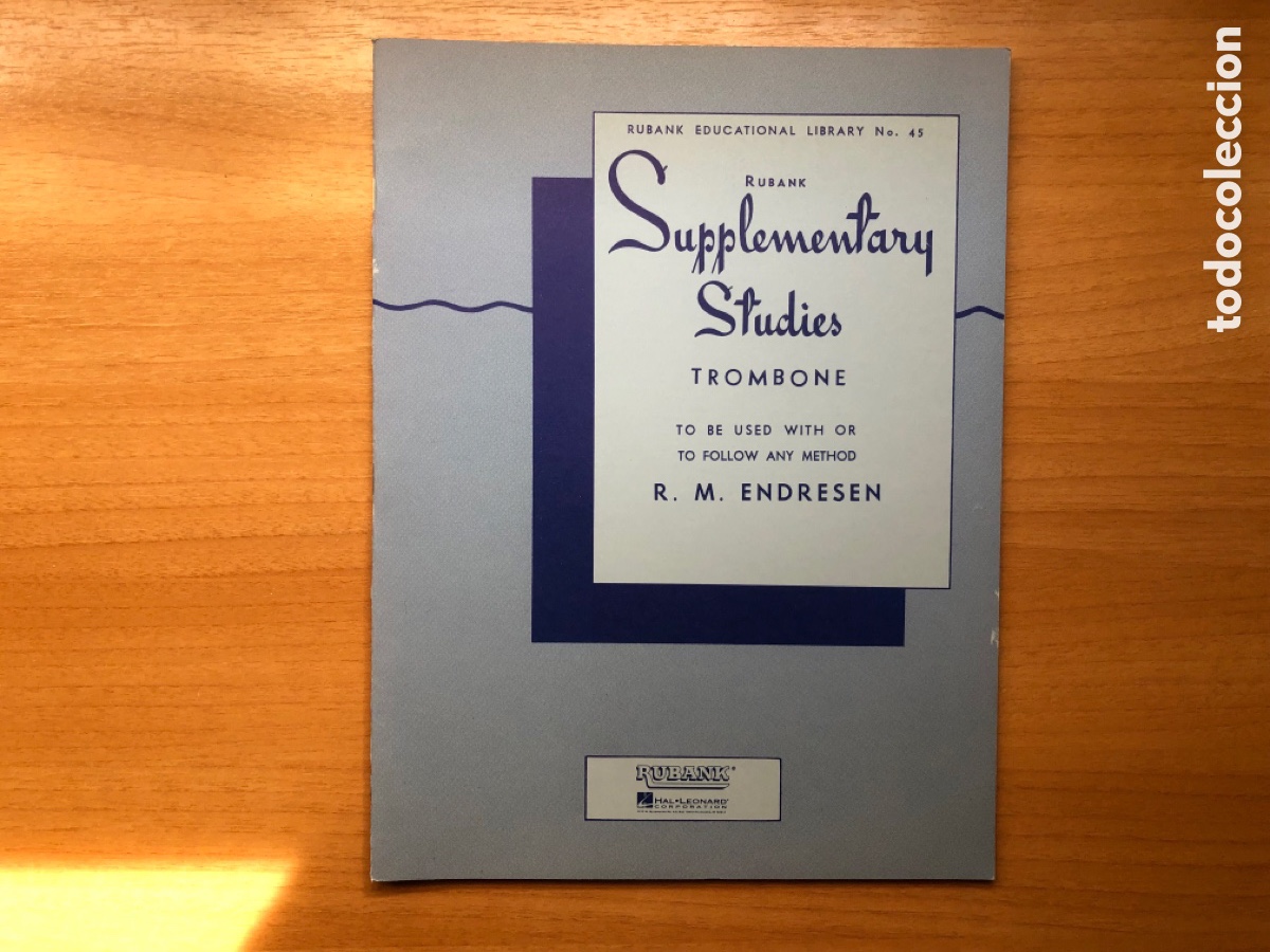 Libros de segunda mano: Rubank Supplementary Studies Trombone - Foto 1