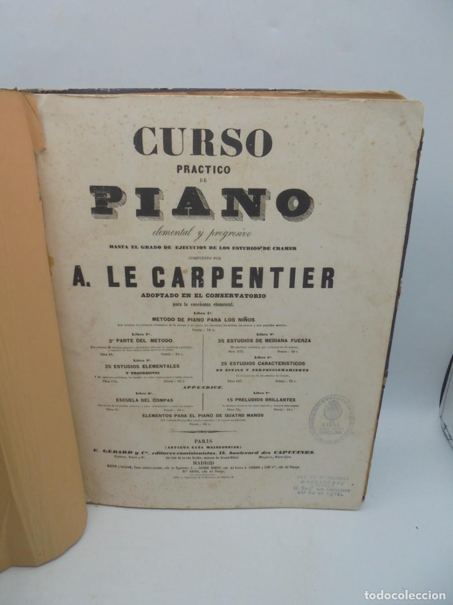 Libros de segunda mano: CURSO PRACTICO DE PIANO. ELEMENTAL Y PROGRESIVO. A. LE CARPENTIER. 2004. PAGS : 39. - Foto 2