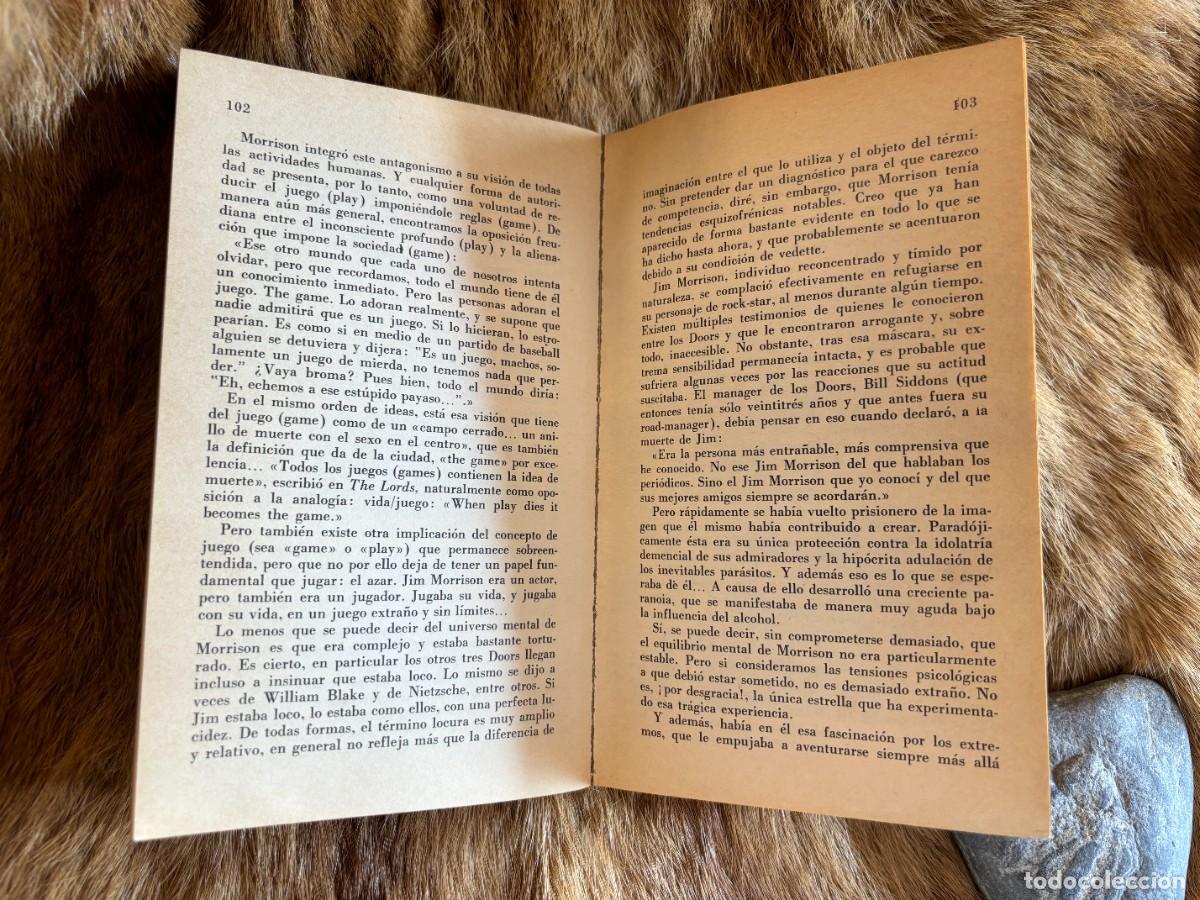 Libros de segunda mano: JIM MORRISON Y THE DOORS. EDICIONES J&Uacute;CAR. 1983 - Foto 2