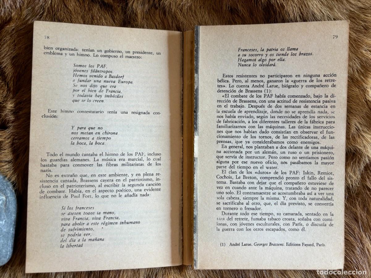 Libros de segunda mano: GEORGES BRASSENS. EDICIONES J&Uacute;CAR, 1989 - Foto 2