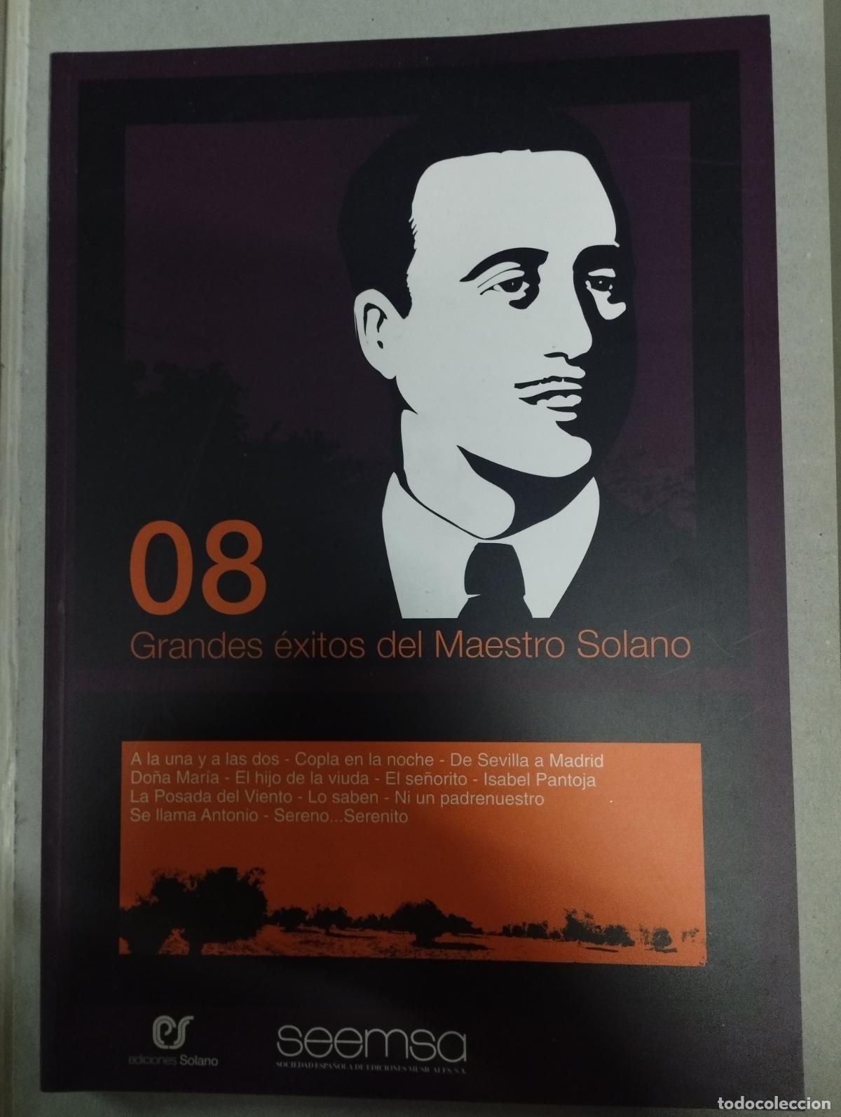 Livres d'occasion: GRANDES &Eacute;XITOS DEL MAESTRO SOLANO - VOL. 8 - LIBRO DE PARTITURAS Y LETRAS