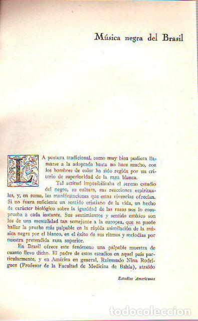 Second hand books: MUSICA NEGRA DEL BRASIL - SANCHEZ PEDROTE Enrique.