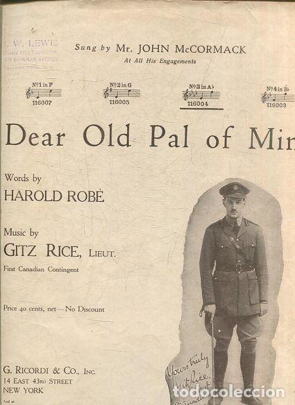 Second hand books: DEAR OLD PAL OF MINE. - ROBE/ GITZ RICE Harold/ Lieut.