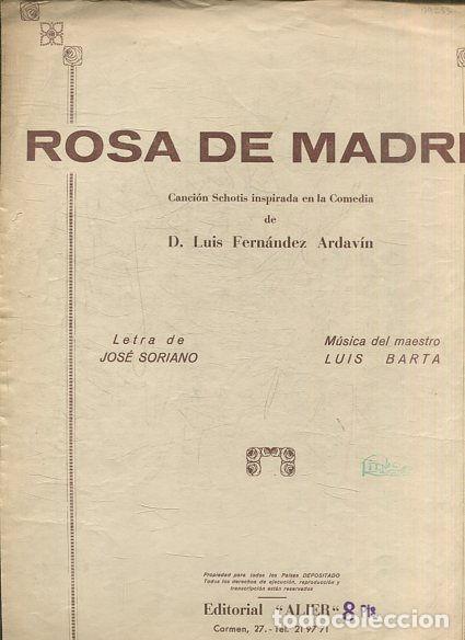 Second hand books: Rosa de Madrid : cancio&acute;n schotis inspirada en la comedia de D. Luis Ferna&acute;ndez Ardavin. - SORIANO/