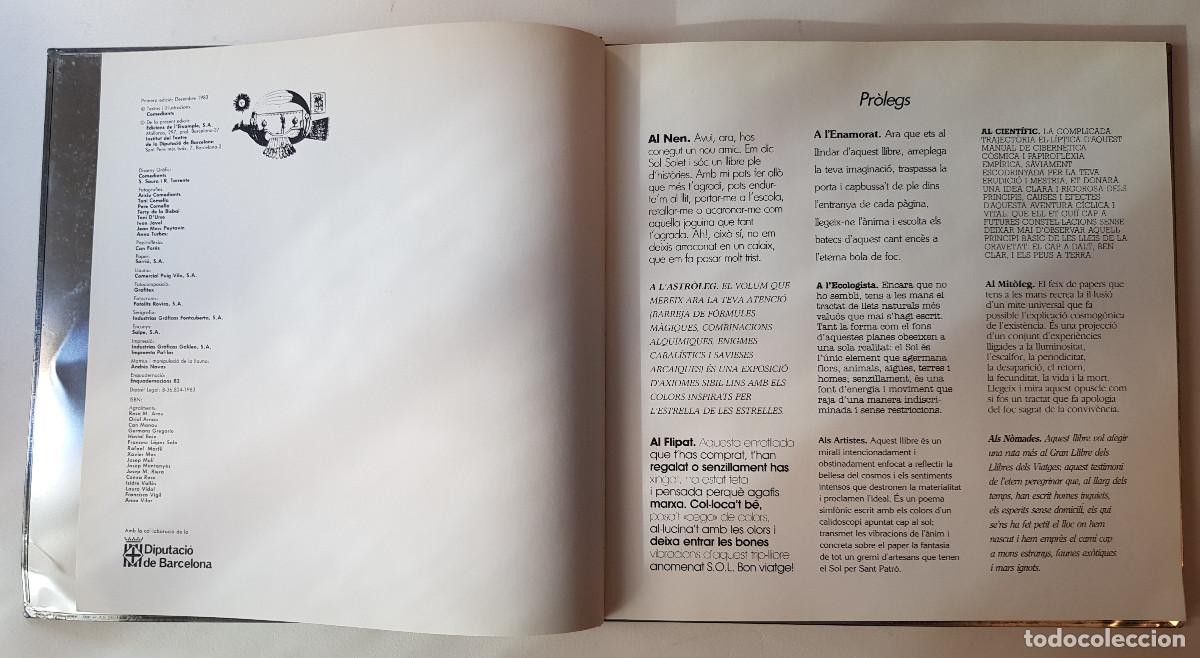 Libros de segunda mano: Sol Solet. Libro-objeto del espect&aacute;culo teatral de Comediants. 1987 - Foto 2