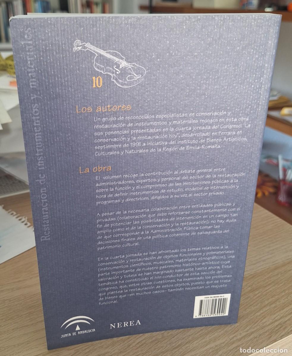 Libros de segunda mano: RESTAURACI&Oacute;N DE INSTRUMENTOS Y MATERIALES - MASETTI BITELLI, L. (COORD.) - Foto 2