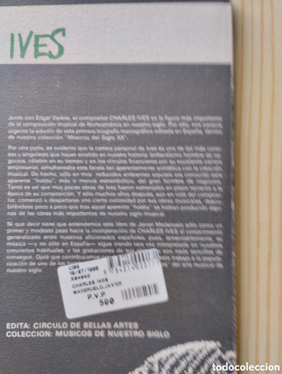 Libros de segunda mano: CHARLES IVES, DE JAVIER MADERUELO. - Foto 2