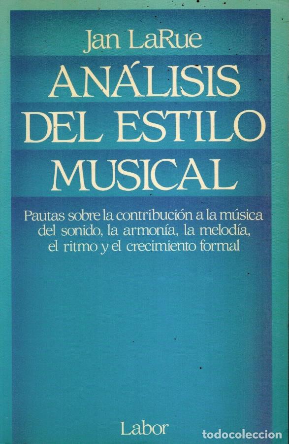 Libros de segunda mano: AN&Aacute;LISIS DEL ESTILO MUSICAL - Foto 1