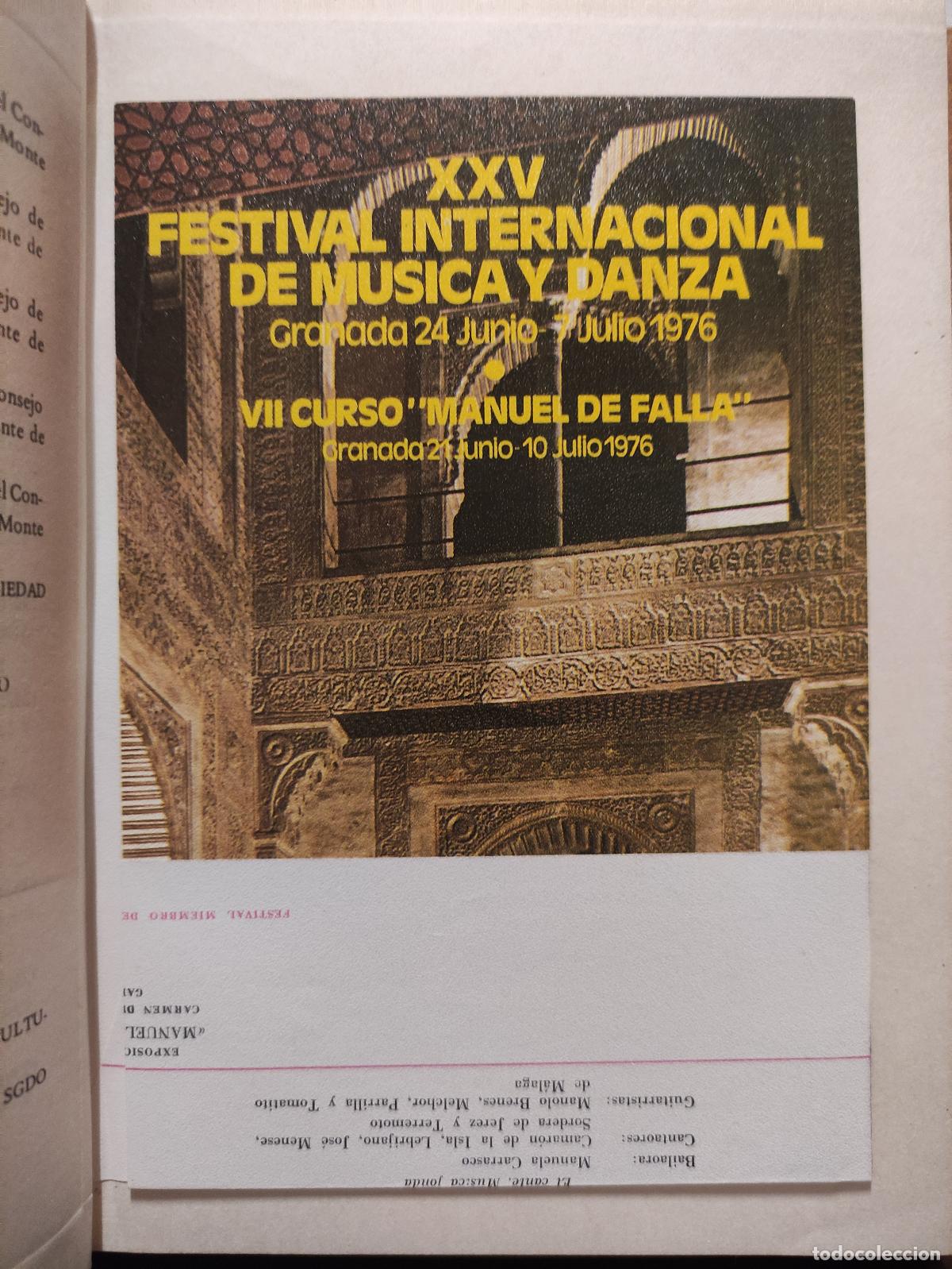 Libros de segunda mano: CENTENARIO DE MANUEL DE FALLA - MANUEL DE FALLA Y EL CANTE JONDO - Foto 4
