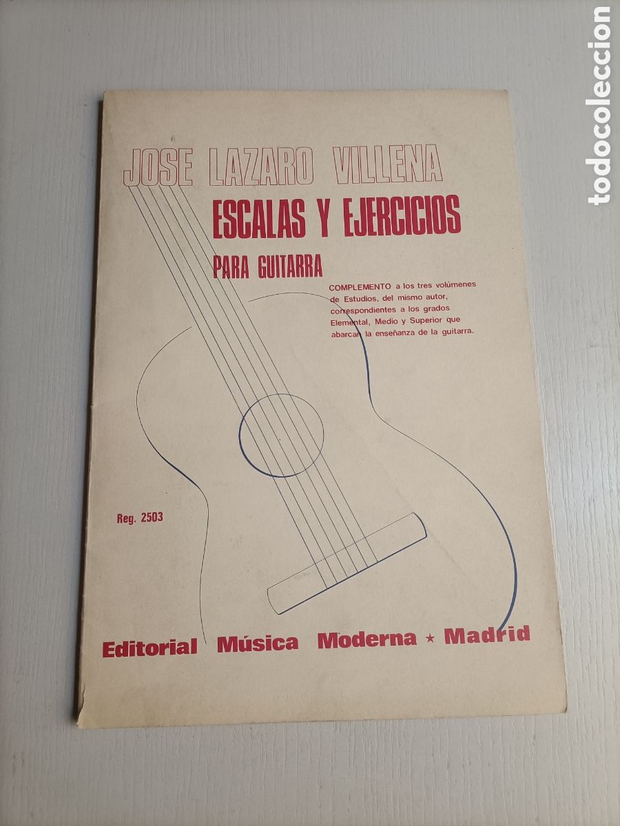 Gebrauchte B&uuml;cher: Escalas y ejercicios para guitarra Jos&eacute; L&aacute;zaro Villena. Complemento a los tres vol&uacute;menes de estudios