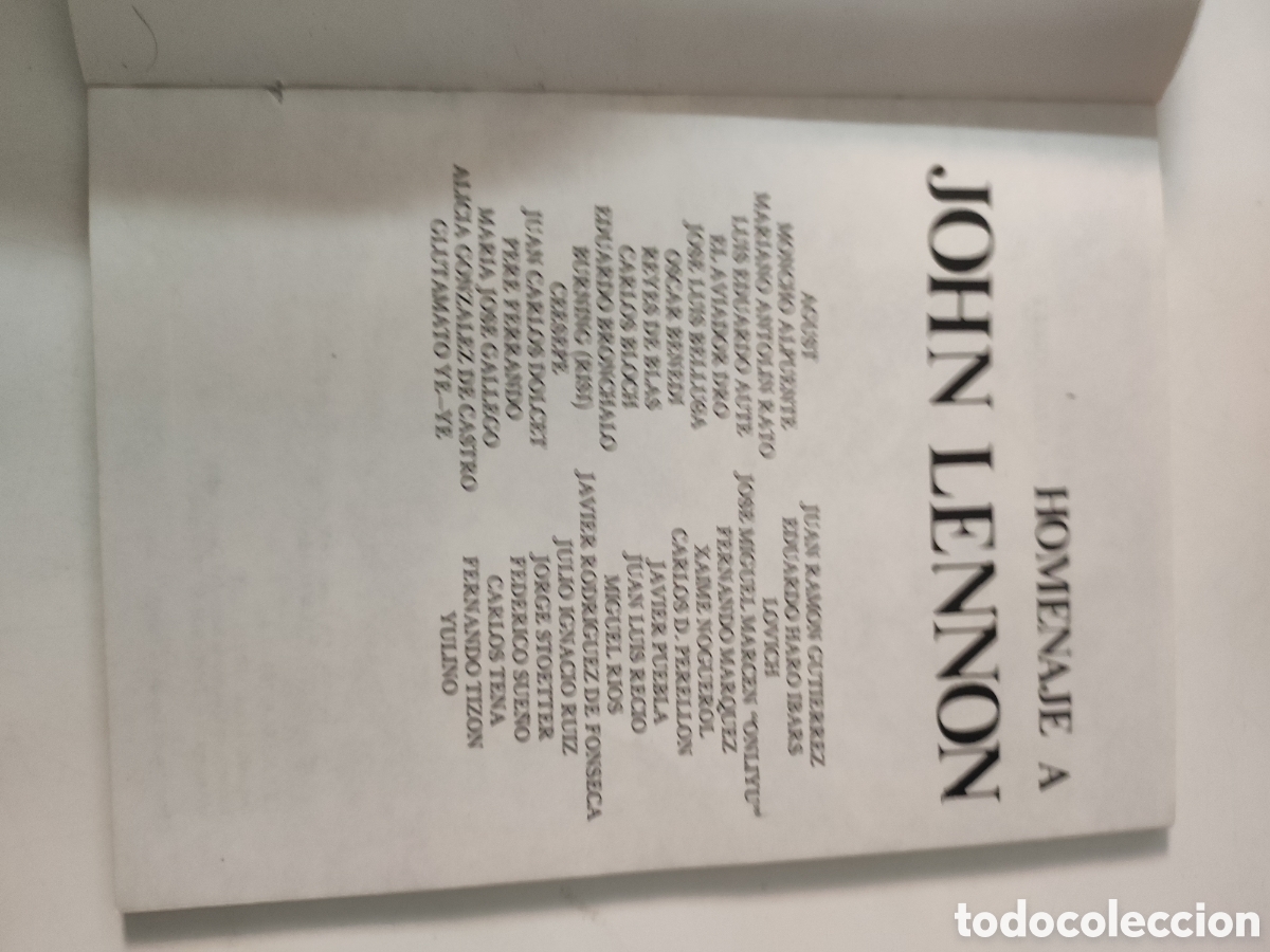Libros de segunda mano: HOMENAJE A JOHN LENNON .- VVAA. - Foto 3