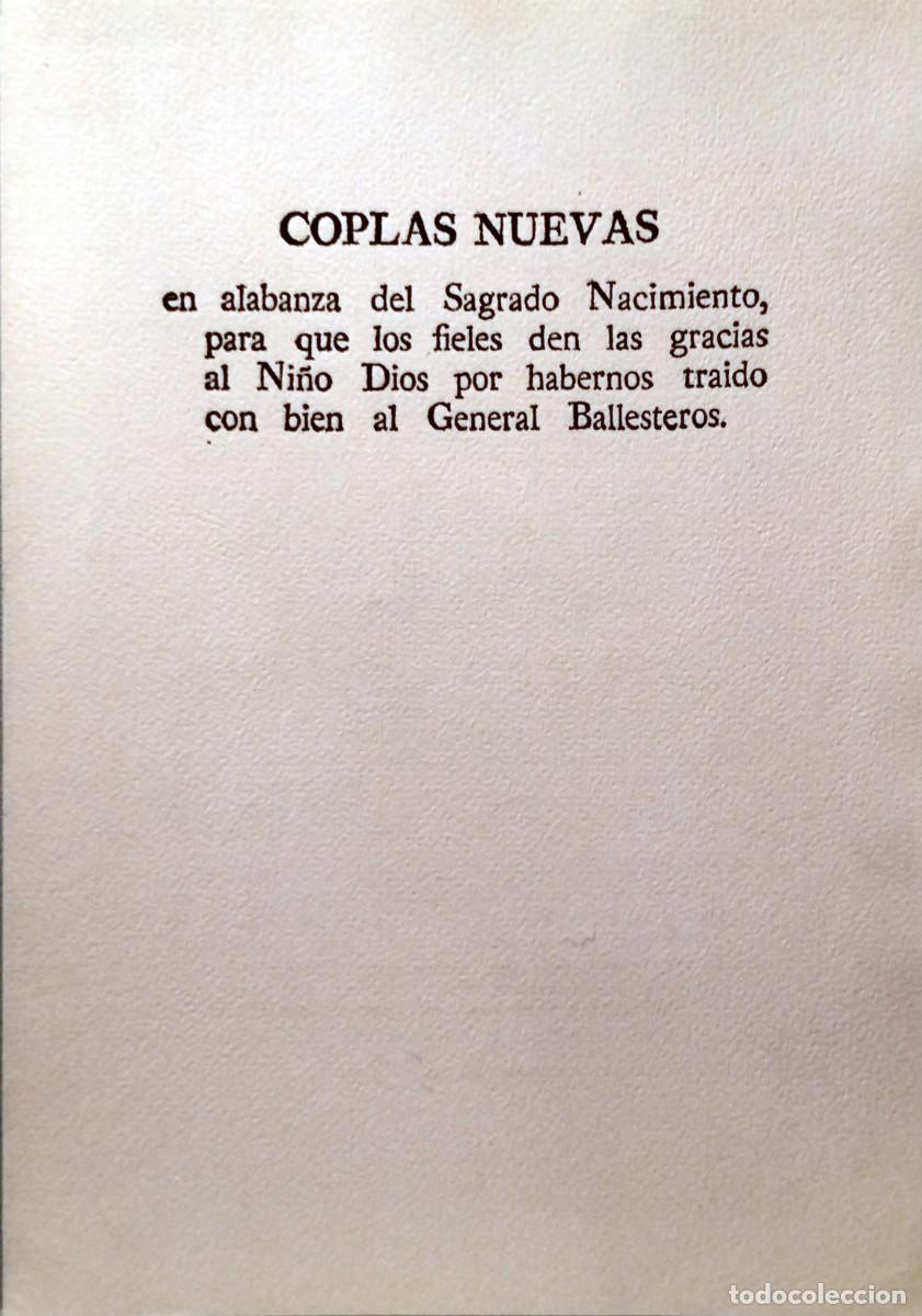Gebrauchte B&uuml;cher: COPLAS NUEVAS EN ALABANZA DEL SAGRADO NACIMIENTO, PARA QUE LOS FIELES DEN LAS GRACIAS AL NI&Ntilde;O DIOS