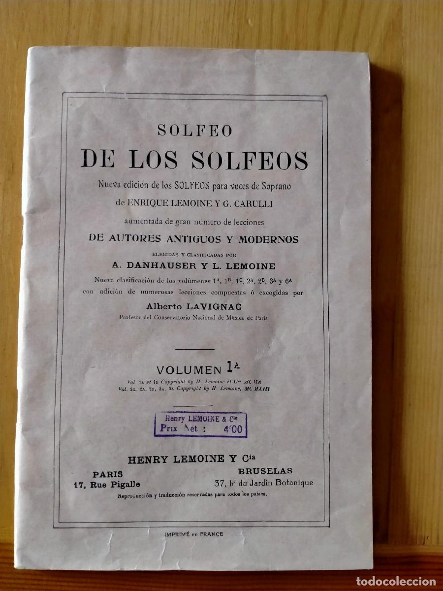 Libros de segunda mano: Alberto LAVIGNAC. Solfeo de los solfeos. - Foto 1