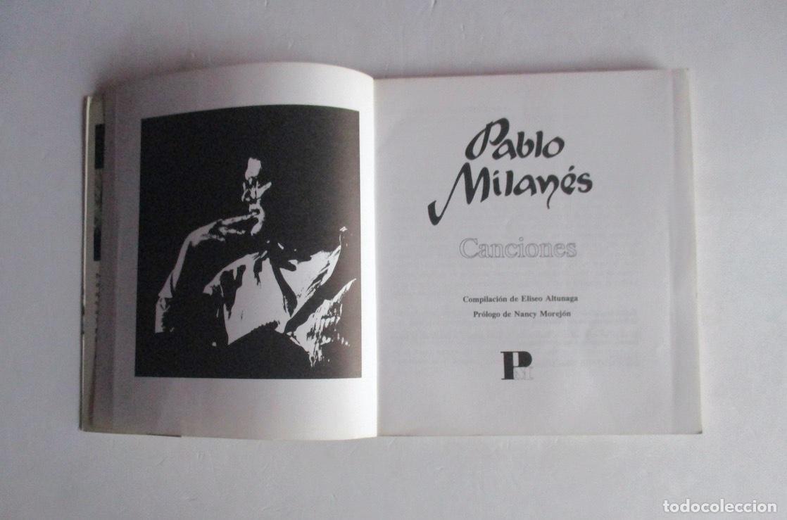 Libros de segunda mano: PABLO MILANES, CANCIONES - Foto 2