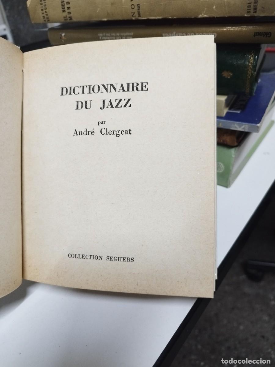 Libros de segunda mano: Dictionnaire du jazz.- Clergeat, Andr&eacute; - Foto 2
