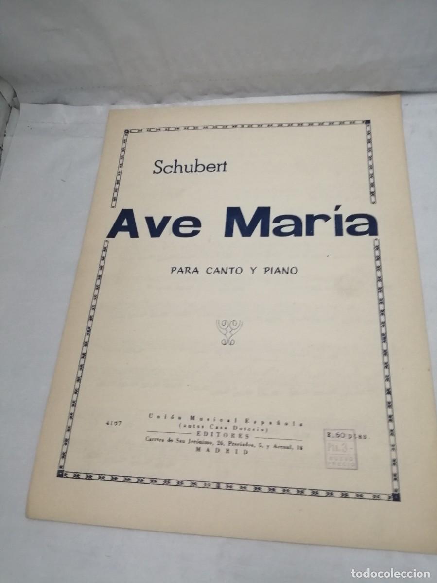 Libros de segunda mano: AVE MAR&Iacute;A Para Canto y Piano - Foto 1