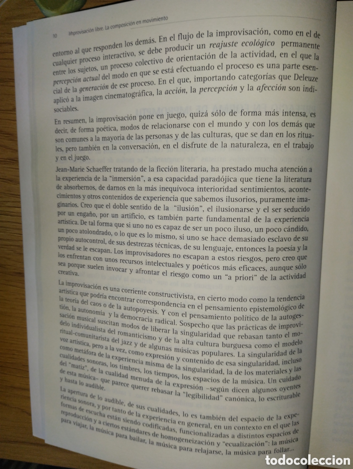 Libros de segunda mano: IMPROVISACI&Oacute;N LIBRE, La composici&oacute;n en movimiento - Foto 7