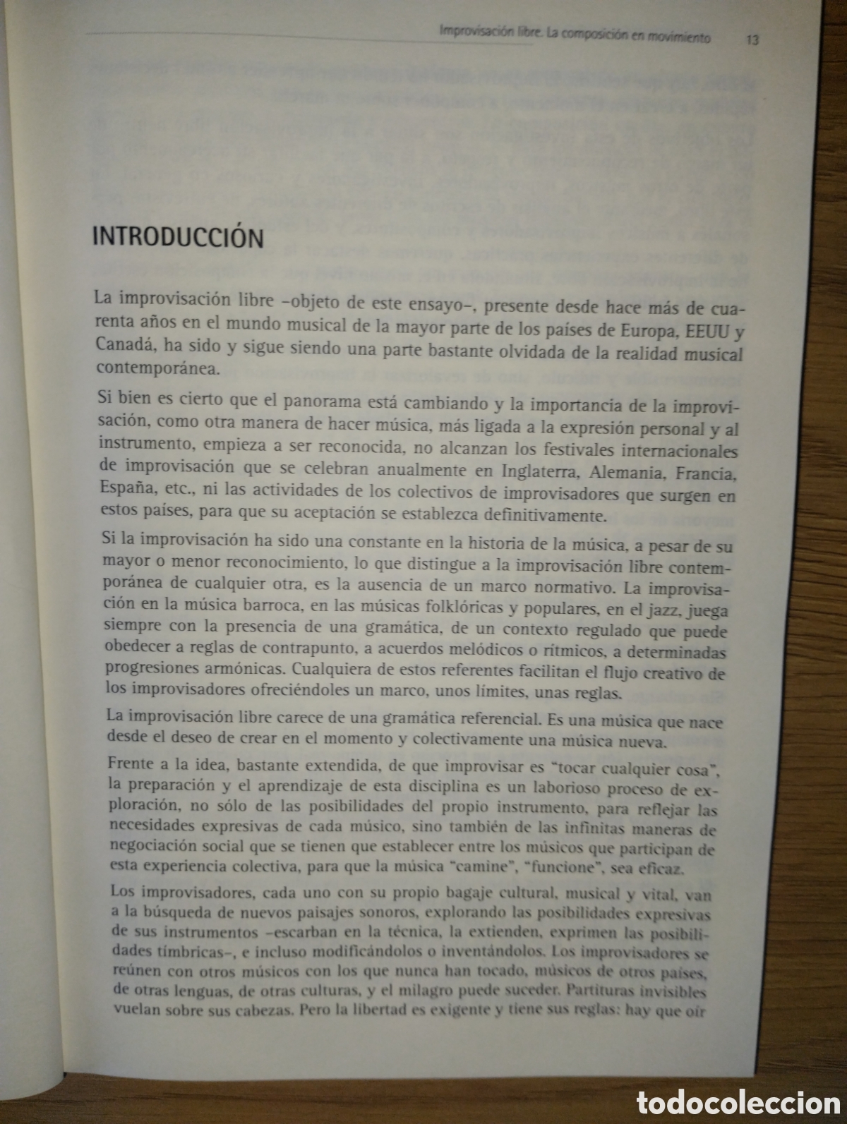 Libros de segunda mano: IMPROVISACI&Oacute;N LIBRE, La composici&oacute;n en movimiento - Foto 9