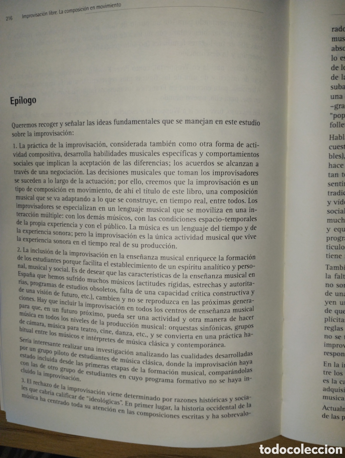 Libros de segunda mano: IMPROVISACI&Oacute;N LIBRE, La composici&oacute;n en movimiento - Foto 16