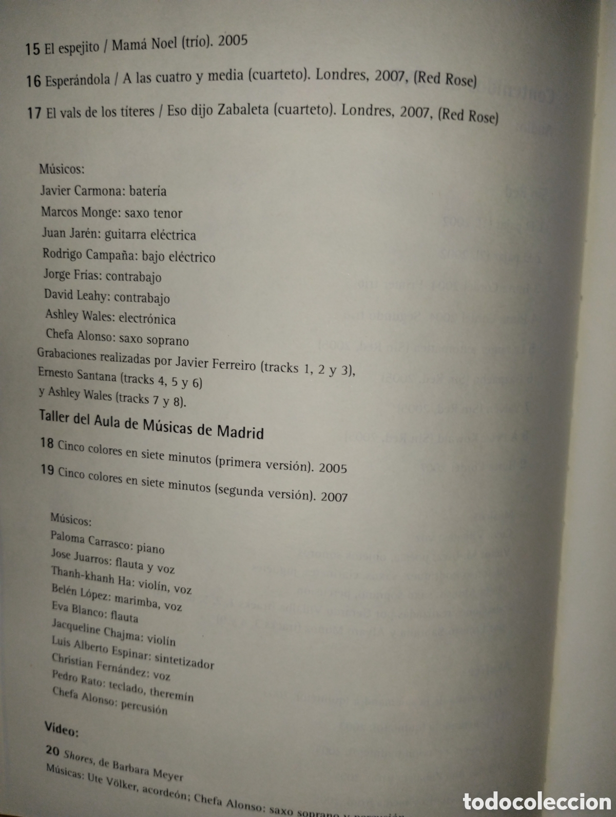 Libros de segunda mano: IMPROVISACI&Oacute;N LIBRE, La composici&oacute;n en movimiento - Foto 21