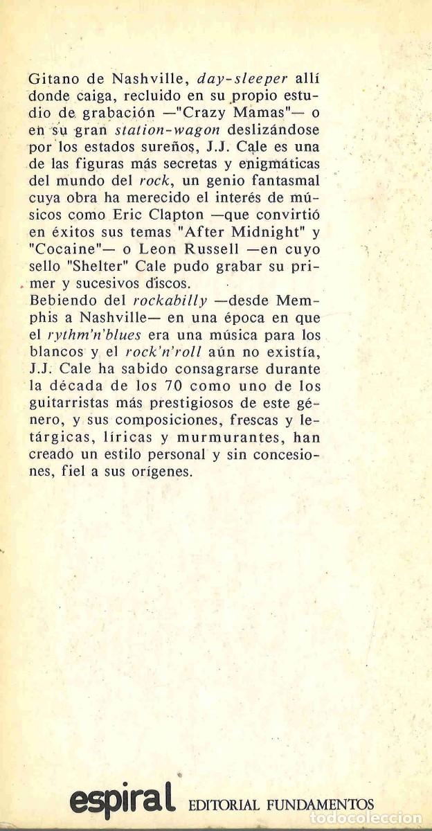 Libros de segunda mano: J.J.Cale. Canciones. 1988 - Foto 2